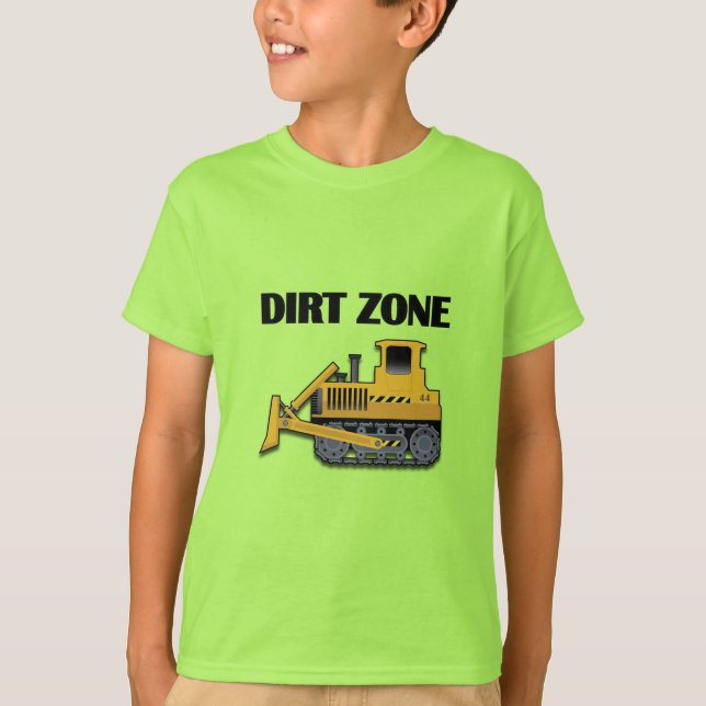 Dirt Zon (Bulldozer) - Barns grundläggande T-Shirt (Framsida)
