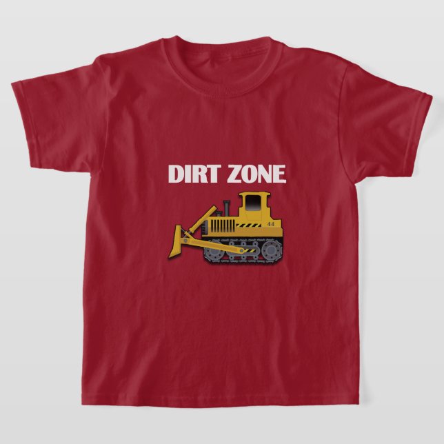 Dirt Zon (Bulldozer) - Barns grundläggande T-Shirt (Laydown)
