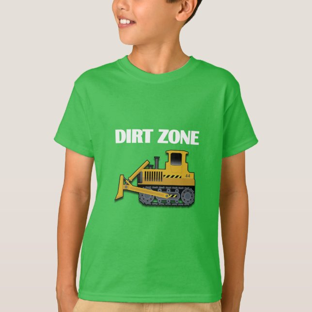 Dirt Zon (Bulldozer) - Barns grundläggande T-Shirt (Framsida)