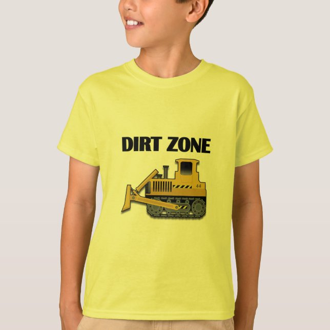 Dirt Zon (Bulldozer) - Barns grundläggande T-Shirt (Framsida)