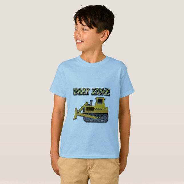 Dirt Zon (Bulldozer) - Barns grundläggande T-Shirt (Hel framsida)