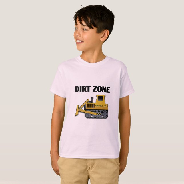 Dirt Zon (Bulldozer) - Barns grundläggande T-Shirt (Hel framsida)