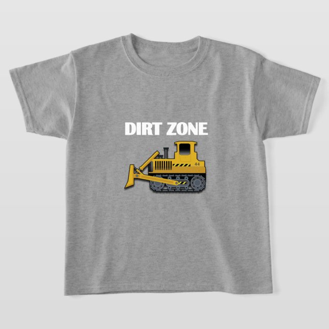 Dirt Zon (Bulldozer) - Barns grundläggande T-Shirt (Laydown)