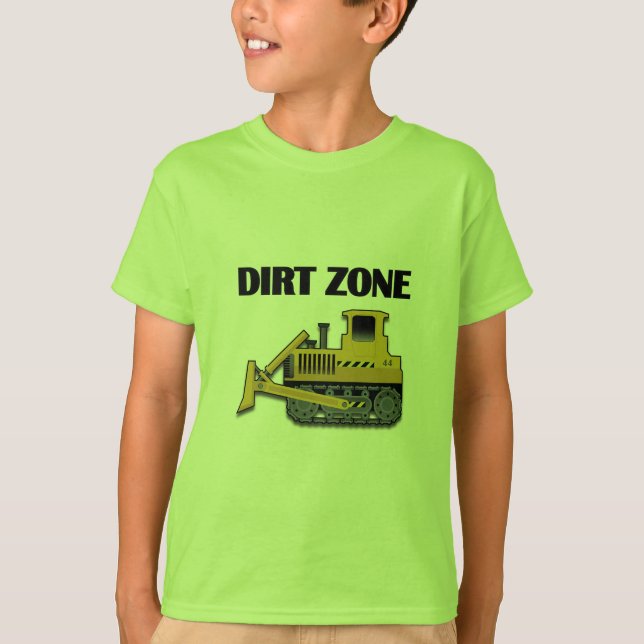 Dirt Zon (Bulldozer) - Barns grundläggande T-Shirt (Framsida)