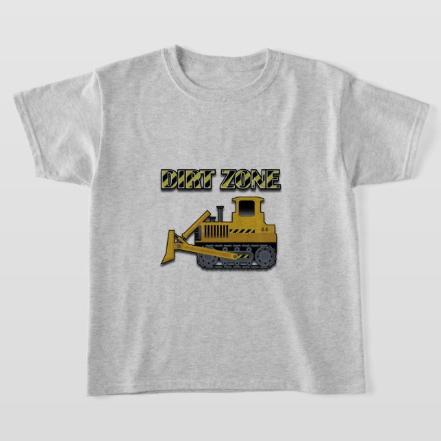 Dirt Zon (Bulldozer) - Barns grundläggande T-Shirt (Laydown)