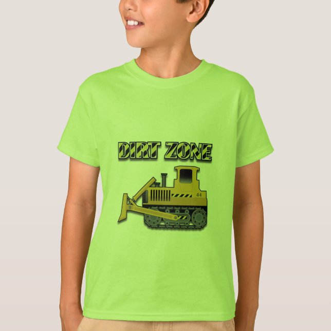 Dirt Zon (Bulldozer) - Barns grundläggande T-Shirt (Framsida)
