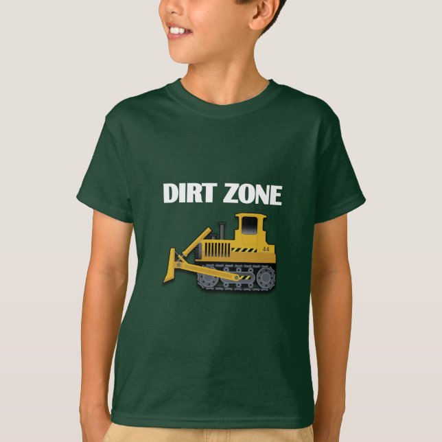 Dirt Zon (Bulldozer) - Barns grundläggande T-Shirt (Framsida)