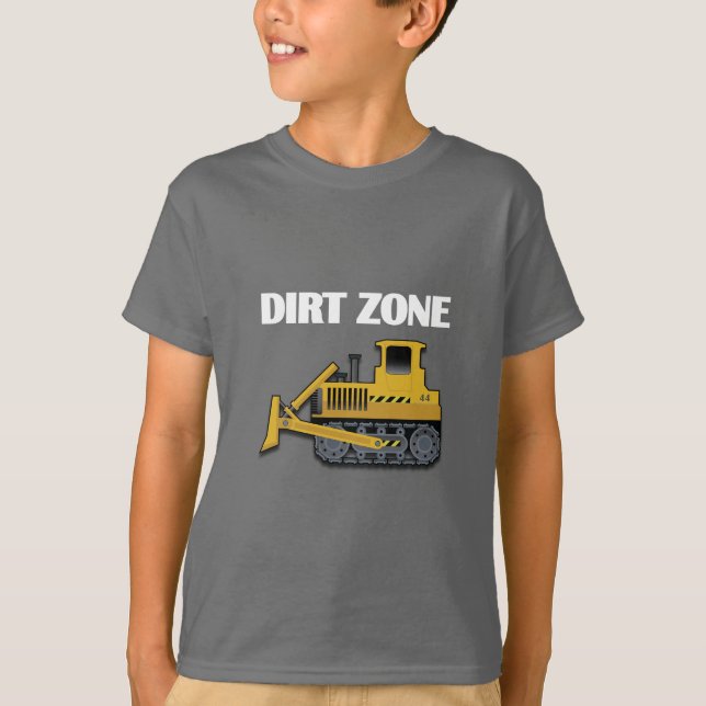 Dirt Zon (Bulldozer) - Barns grundläggande T-Shirt (Framsida)