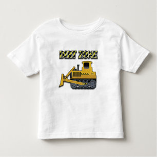 Dirt Zon (Bulldozer) - Småbarn Bra Jersey T-Shir T Shirt