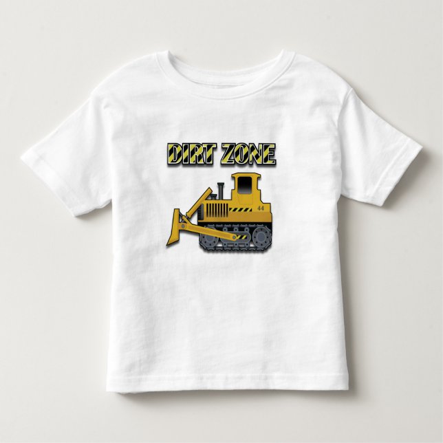 Dirt Zon (Bulldozer) - Småbarn Bra Jersey T-Shir T Shirt (Framsida)