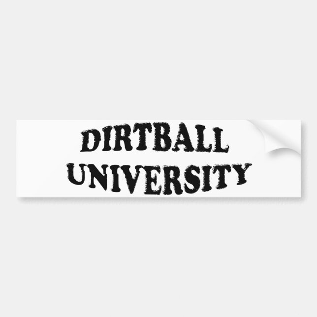 Dirtball universitetenbildekal bildekal (Framsidan)
