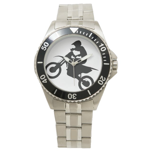 DIRTBIKE WATCH (svart) Armbandsur (Framsida)