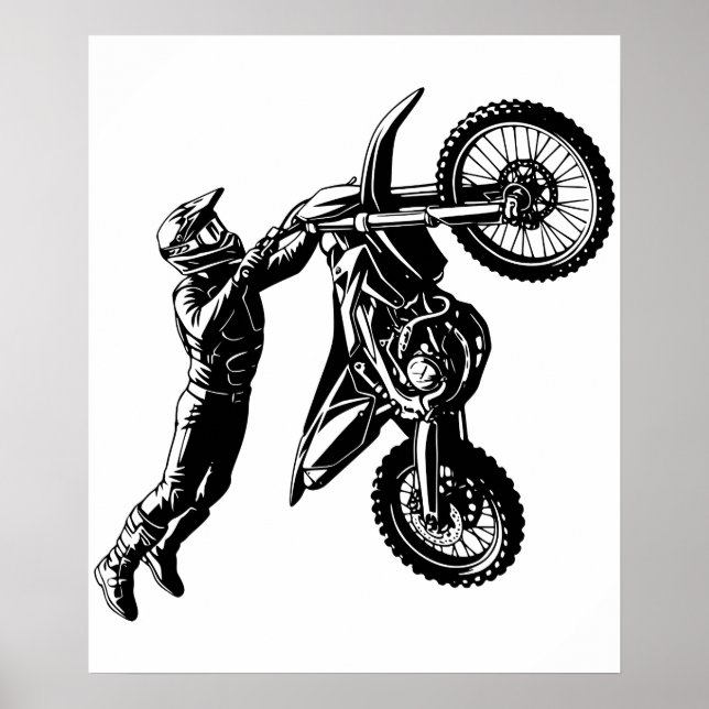 Dirtbikeåkare  poster (Framsidan)