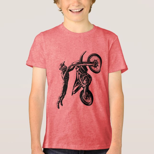 Dirtbikeåkare  t shirt (Framsida)