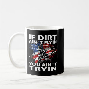 Dirtcycle Motocross Dirt cycle pappa MX US Flagga Kaffemugg