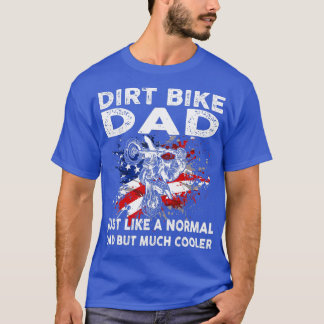 Dirtcycle Motocross Dirt cycle pappa MX US Flagga T Shirt