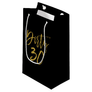Dirty 30 Gold Foil Birthday Gift Bag