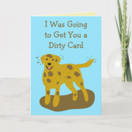 Dirty and Clean Hundar Funny Birthday Card Kort