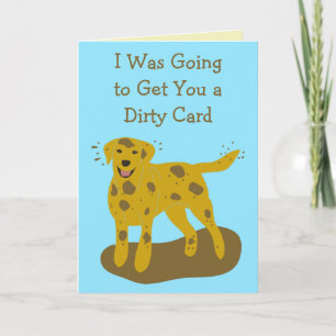 Dirty and Clean Hundar Funny Birthday Card Kort
