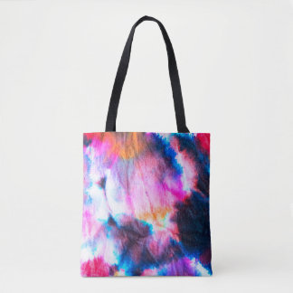 Dirty art. Bright red, lilac, pink, yellow colors. Tygkasse