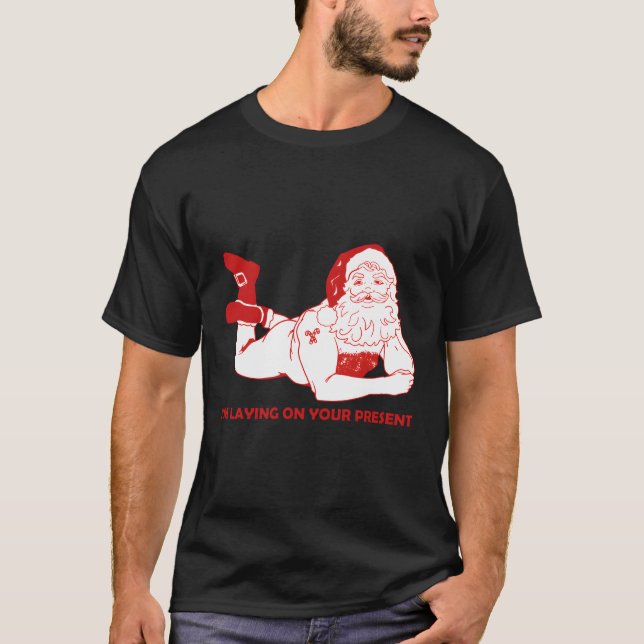 Dirty Bad Naughty Santa Funny Vuxna Make Chris T Shirt (Framsida)