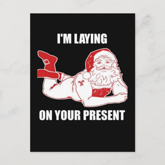 Dirty Bad Naughty Santa Vykort (Framsida)