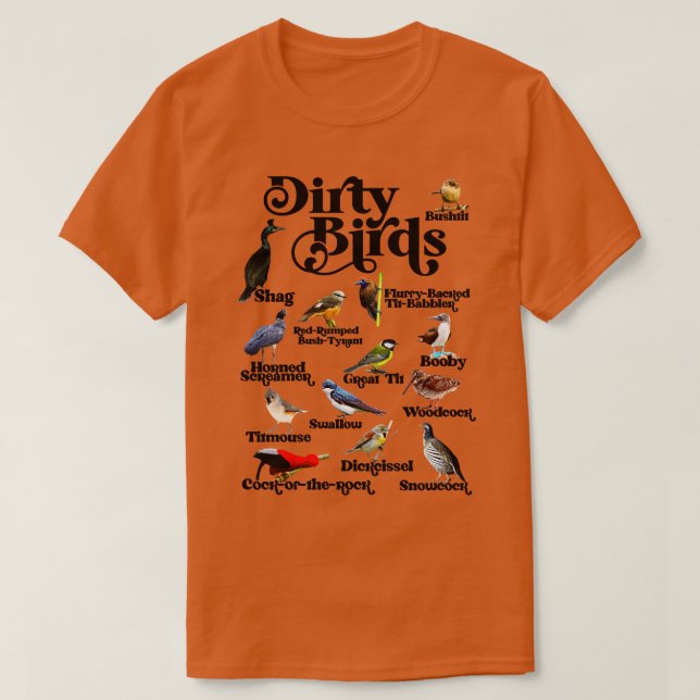 Dirty Birds Foul Language T Shirt (Design framsida)