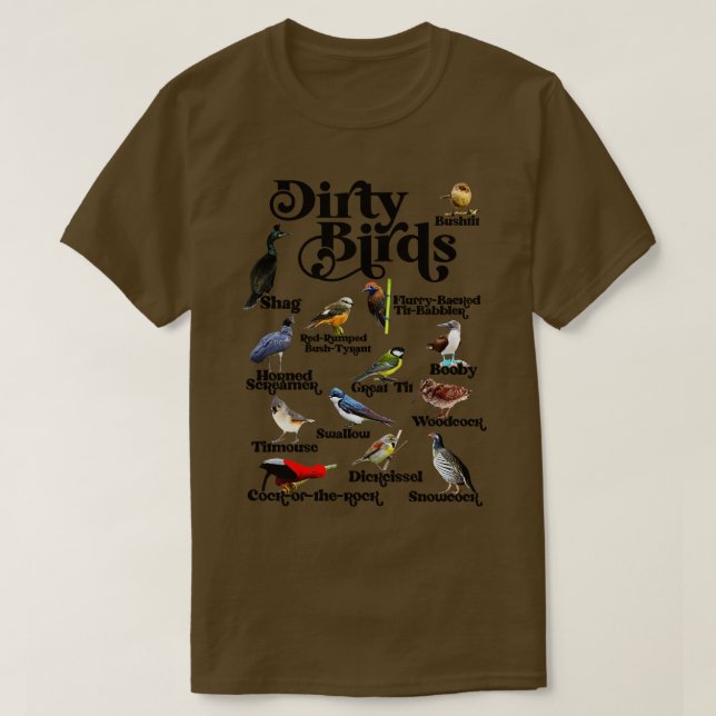 Dirty Birds Foul Language T Shirt (Design framsida)