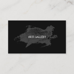 Dirty Black Grunge Brushstroke Texturerad konst Visitkort