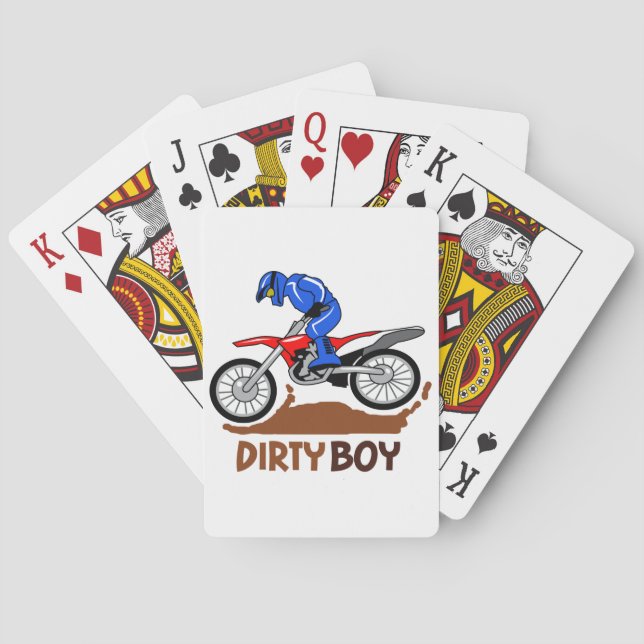 Dirty Boy Motocross Casinokort (Baksidan)