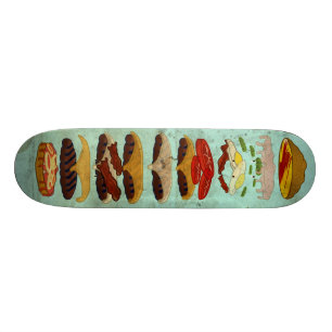 Dirty Burger med Speciell sås Skateboard Bräda 19,5 Cm