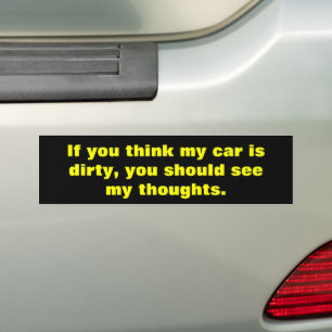 Dirty car, Dirty Mind Bildekal