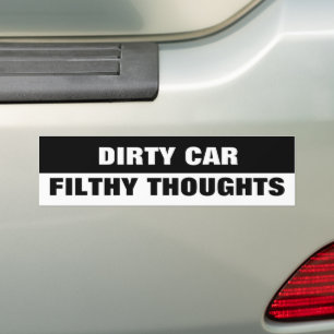 DIRTY CAR FILTHY TOUGHTS BILDEKAL