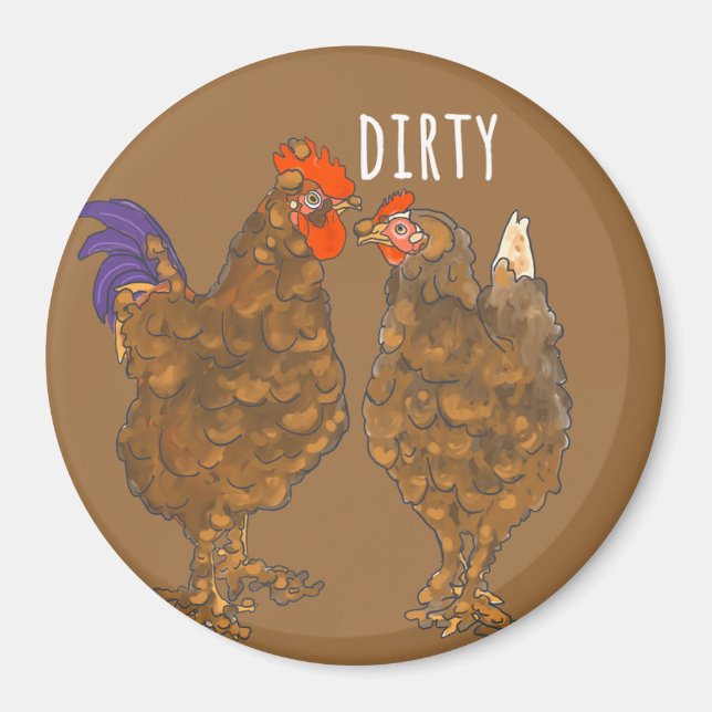 Dirty Chickens Dishwasher Magnets Magnet (Framsidan)