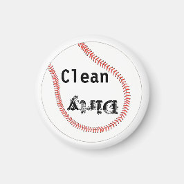 Dirty Clean Baseball Dishwasher Magnets Magnet