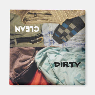 DIRTY - CLEAN Clothing Dishwasher Magnet