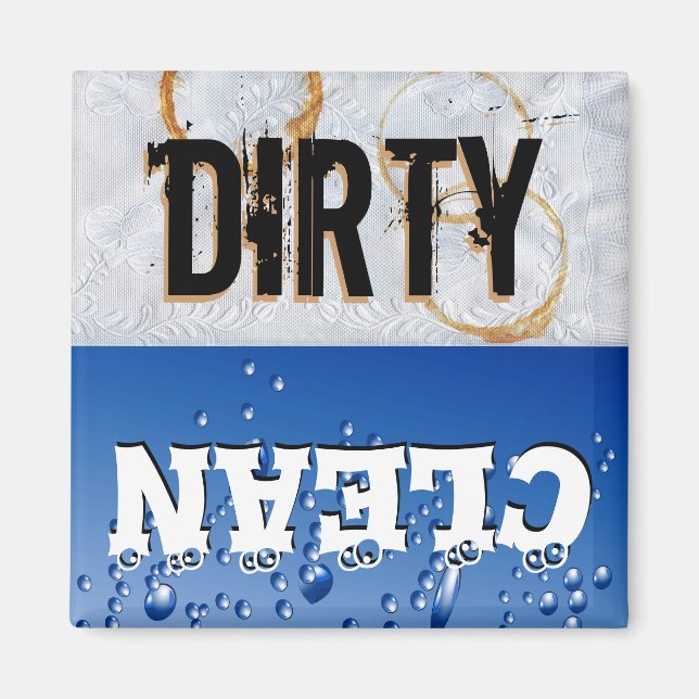 Dirty & Clean Dishwasher Magnet (Framsidan)