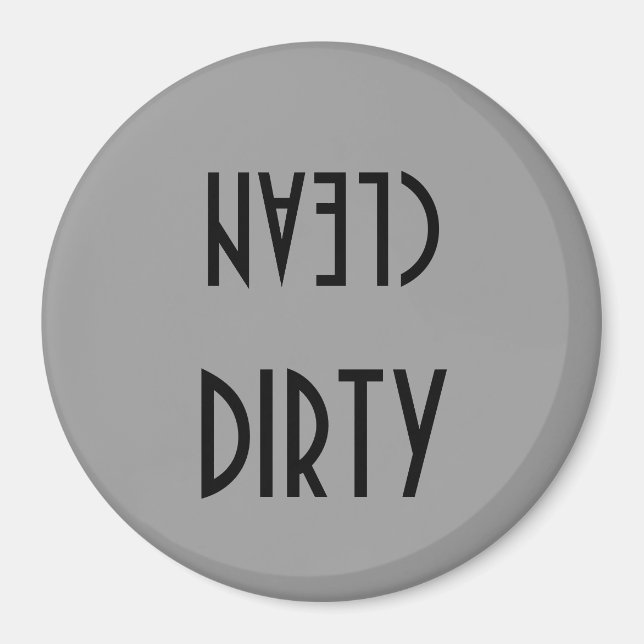 DIRTY/CLEAN DISHWASHER MAGNET (Framsidan)