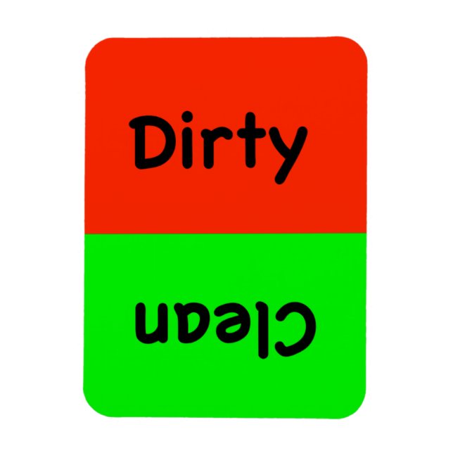Dirty/Clean Dishwasher Magnet (Vertikal)