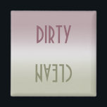 Dirty Clean dishwasher Magnet<br><div class="desc">Dirty/Clean eller Vacant/Occupated Dishwasher Magnet Varnar andra för diskmaskinens status. Ställe den här eleganten, modern magnet på din diskmaskin för att göra ditt liv enkelt. Det kommer att tala om för er om diskarna är smutsiga eller rena. Det kommer att bli som en snabb påminnelse när man behöver vända sig...</div>