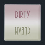 Dirty Clean dishwasher Magnet<br><div class="desc">Dirty/Clean eller Vacant/Occupated Dishwasher Magnet Varnar andra för diskmaskinens status. Ställe den här eleganten, modern magnet på din diskmaskin för att göra ditt liv enkelt. Det kommer att tala om för er om diskarna är smutsiga eller rena. Det kommer att bli som en snabb påminnelse när man behöver vända sig...</div>