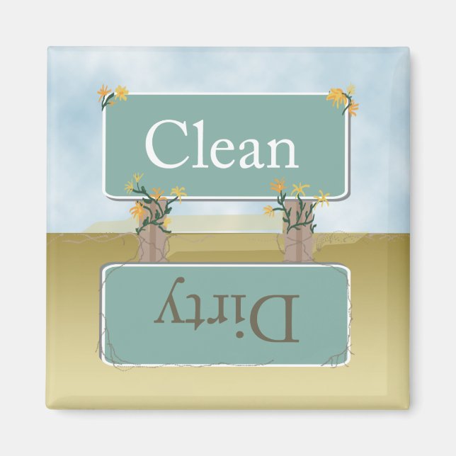 Dirty Clean Dishwasher Magnet by Heard_ (Framsidan)
