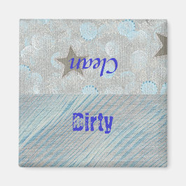 Dirty Clean Dishwasher magnets - bubblor och stjär Magnet