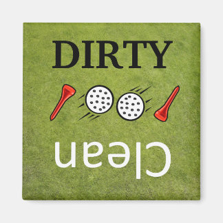 Dirty-Clean golf Dishwasher Magnets Magnet