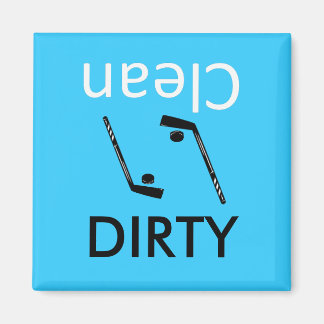 Dirty-Clean hockey Dishwasher Magnets Magnet