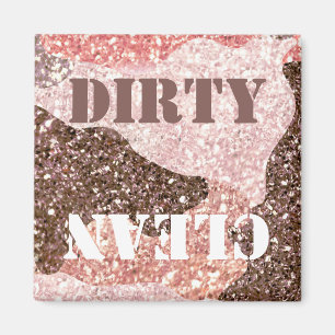 Dirty Clean Ro Guld Camouflage Camo Dishwasher Magnet