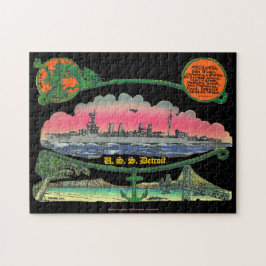 "Dirty D" USS Detroit Puzzle Pussel