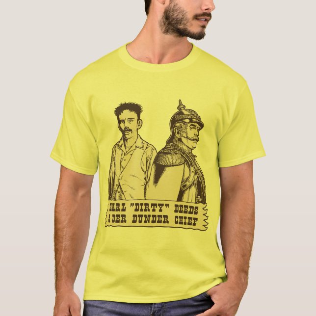 Dirty Deeds & Der Dunder Chief Tee Shirt (Framsida)