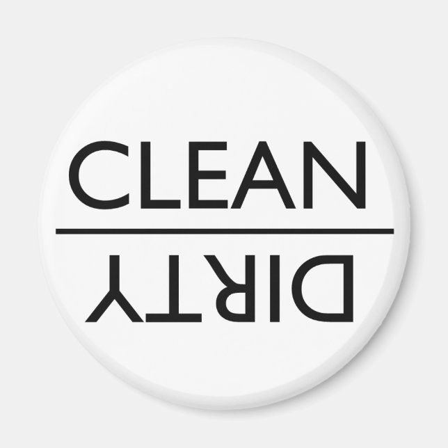 Dirty eller Clean Dishwasher Magnet (nytt) (Framsidan)