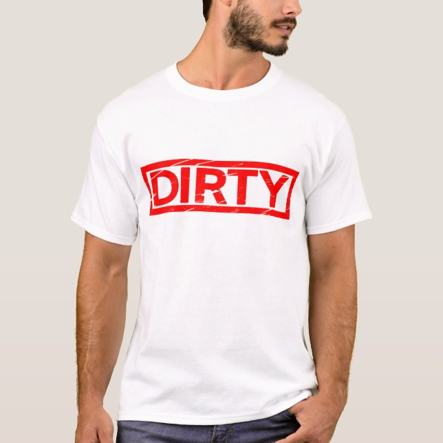 Dirty Frimärke T Shirt (Framsida)